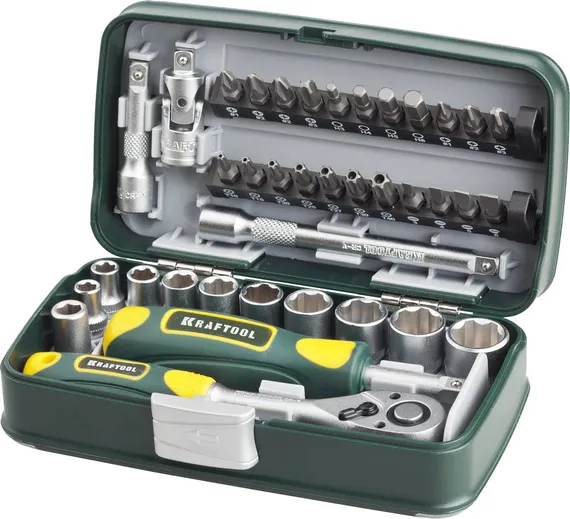 KRAFTOOL X-Drive 38, 38 предм., универсальный набор инструмента (27970-H38)