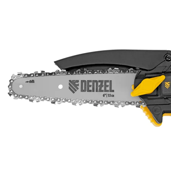 Цепная мини-пила аккумуляторная бесщет., CCS-150, шина 150 мм, Li-Ion, 20 В Denzel