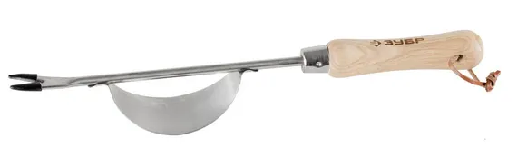 Корнеудалитель ЗУБР ″ЭКСПЕРТ″ из нержавеющей стали, деревянная ручка из ясеня, 190x50x380мм