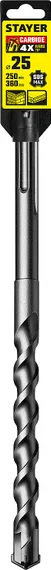 STAYER Hercules-4Х, 25 x 250/360 мм, SDS-max бур, Professional (29370-250-25)