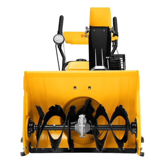 Гибридная снегоуборочная машина с функц. подметания SWB-800, 212 сс, руч. старт, 2 насадки Denzel