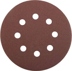 Круг STAYER ″PROFI″ из абразивной бумаги на велкро основе, 8 отв., P80, 125мм, 5шт