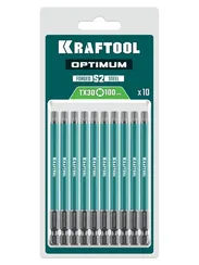 KRAFTOOL OPTIMUM TX 30, 100 мм, 10 шт, биты (26126-30-100-S10)
