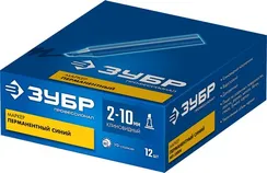 ЗУБР МП-1000К синий, 2-10 мм, клиновидный перманентный маркер (06333-7)