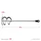STAYER 80 x 400 мм, SDS+ хвостовик, оцинкованный, миксер для красок, Professional (06013-08-40)