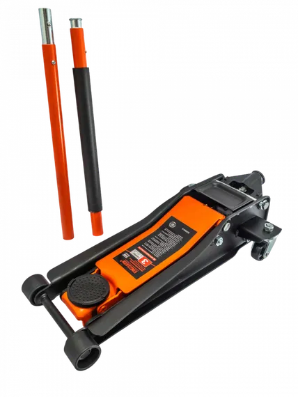 Гидравлический супернизкий подкатной домкрат 3т 75-500мм Kingqueen QJD64A-6