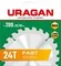 URAGAN Fast, 200 х 32/30 мм, 24Т, пильный диск по дереву (36800-200-32-24)
