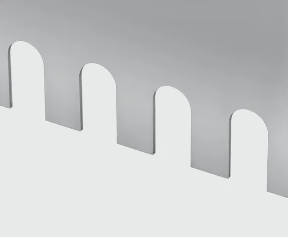 KRAFTOOL BUNKER-4 зуб 8, 10, 12 мм, полукруг 10х20 мм, нерж. сталь, Раздвижная гребенка для плитки (08081)