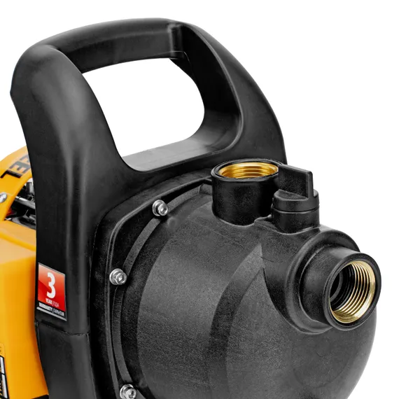 Садовый поверхностный насос GPL600, 600 Вт, 3000 л/ч, подъем 35 м, пластик Denzel