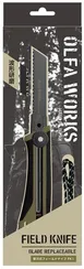 OLFA WORKS FK1 FIELD KNIFE универсальный нож со сменным серрейторным лезвием для сложных материалов (OW-FK1-OD)