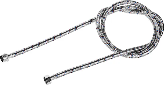 ЗУБР 1/2″, 1.8 м, гайка-штуцер, гибкая подводка для воды (51005-G/S-180)