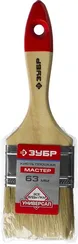 ЗУБР УНИВЕРСАЛ, 63 мм, 2.5″, светлая натуральная щетина, деревянная ручка, все виды ЛКМ, плоская кисть (4-01003-063)