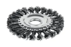 ЗУБР 125х22 мм, щетка дисковая для УШМ, жгутированная стальная проволока 0.5 мм, посад. 22 мм (35170-125)