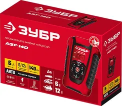 ЗУБР АЗУ-140, 6/12 В, 6 А, автоматическое зарядное устройство (59310)