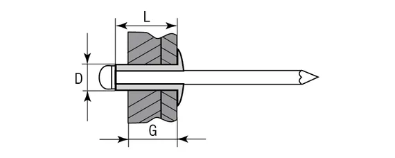 KRAFTOOL Steel, 4.8 x 10 мм, 500 шт, стальные заклепки (311703-48-10)