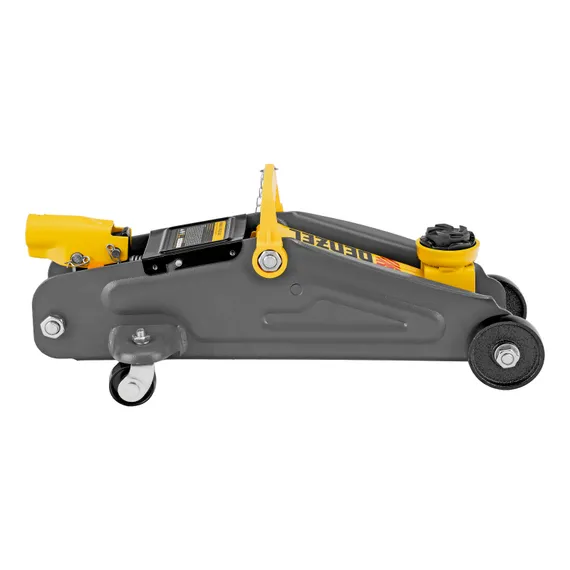 Домкрат гидравлический подкатной с фиксатором, 2 т, 130-330 мм, в кейсе Denzel