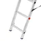 Лестница, 2 х 11 ступеней, алюминиевая, двухсекционная, Сибртех
