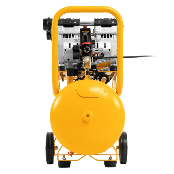 Компрессор безмасляный, малошумный DLS 1500/50, 1500 ВТ, 2x750, 50 л, 260 л/мин Denzel