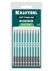 KRAFTOOL OPTIMUM TX 15, 100 мм, 10 шт, биты (26126-15-100-S10)