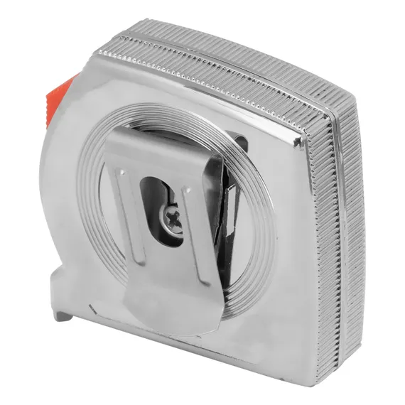 Рулетка Chrom, 2 м x 13 мм, хромированный корпус MTX