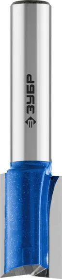 ЗУБР 12 x 19 мм, хвостовик 8 мм, фреза пазовая прямая с нижними подрезателями, Профессионал (28755-12-19)