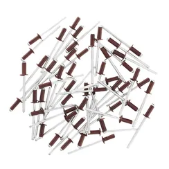 Заклепки 4.0 х 10 мм RAL 3005, красное вино, 50 шт Matrix
