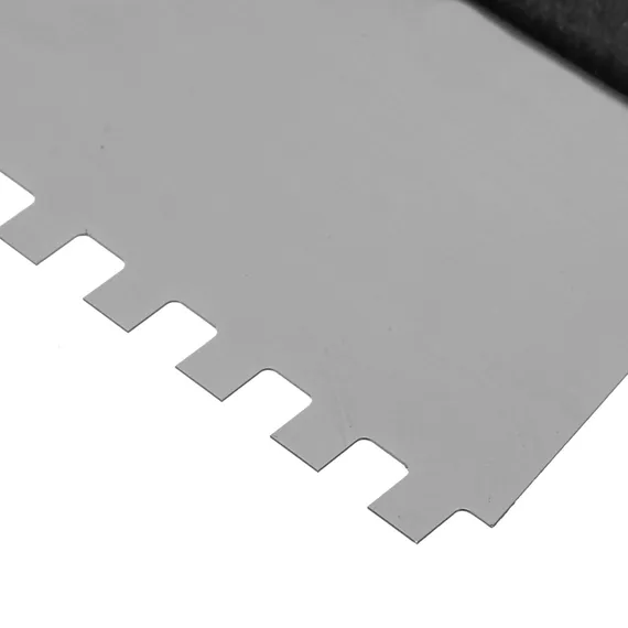 Шпатель  из нержавеющей стали, 350 мм, зуб 6 х 6 мм, пластмассовая ручка Сибртех