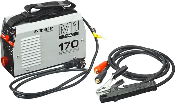 ЗУБР ММА, 170 А, MMA, сварочный аппарат инверторный, макс. электрод Ø 4.0 мм (ЗАС-М1-170)