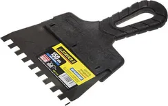 STAYER PROFlat, 150 мм, зуб 8 х 8 мм, пластиковая ручка, зубчатый, нержавеющий фасадный шпатель, Professional (1009-15-08)