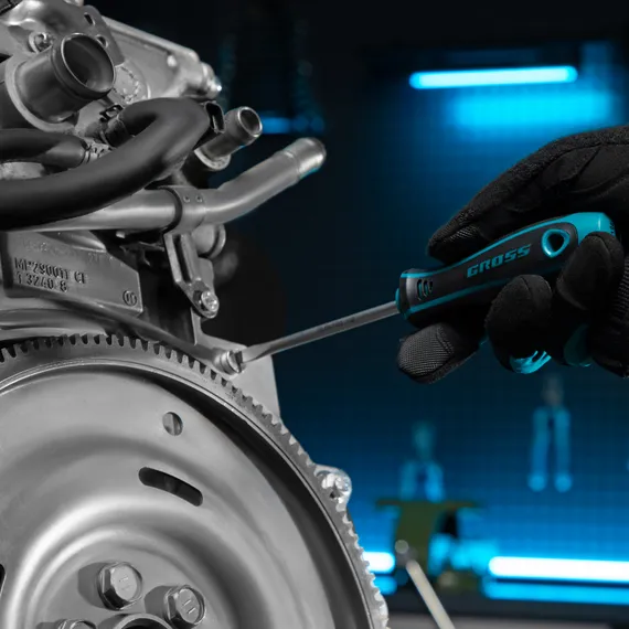 Набор инструментов, 1/4", 1/2", CrV, 120 зубьев, 115 предметов Gross