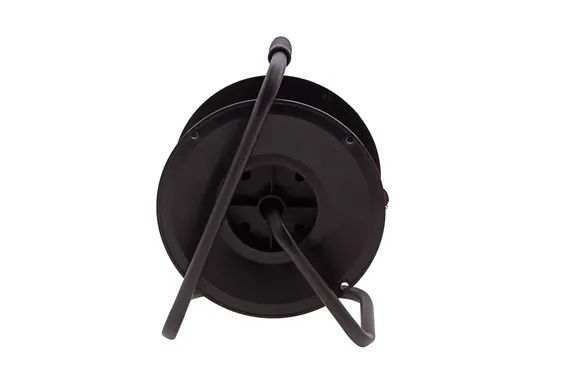 Удлинитель силовой 30 м, 16А, тип УХ10, ПВС, на кабельной катушке, 4 розетки без заземления Сибртех