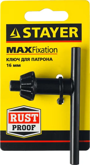 STAYER 16 мм, ключ для патрона дрели (29057-16)