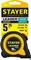 STAYER Leader, 5 м х 25 мм, рулетка с автостопом, Professional (3402-5)