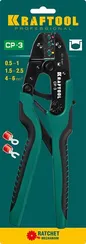 KRAFTOOL CP-3, 0.5 - 6 мм2, для изолированных наконечников и соединительных муфт, пресс-клещи (45461-3)
