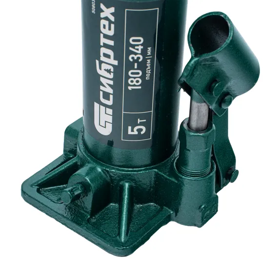 Домкрат гидравлический бутылочный, 5 т, 180-340 мм Сибртех