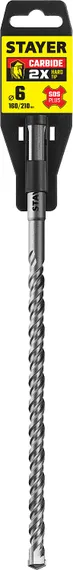 STAYER 6 x 210 мм, SDS-plus бур, Professional (2930-210-06)