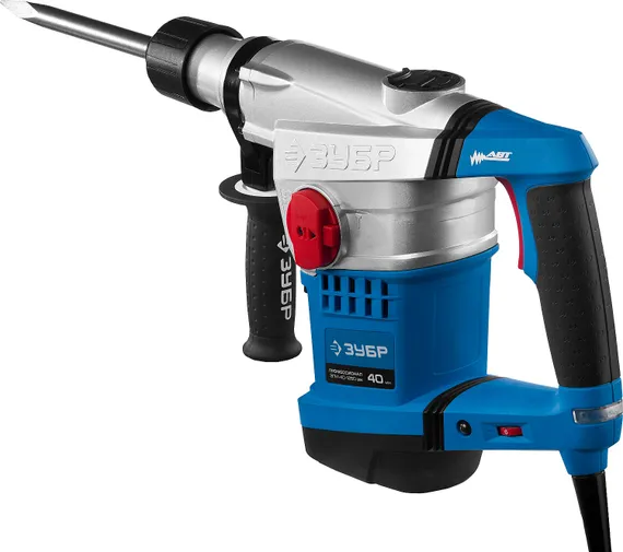 Перфоратор электрический SDS-Max, ЗУБР 40 мм, 1250 Вт, АВТ, Профессионал (ЗПМ-40-1250 ЭВК)