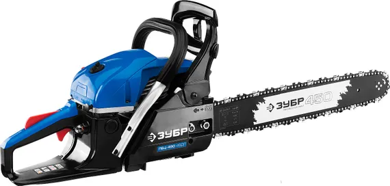Бензопила цепная бензиновая, ЗУБР 49 см3, 45 см, Профессионал (ПБЦ-490 45ДП)