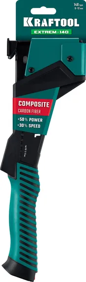 KRAFTOOL EXTREM-140 тип 140 (G/11/57) 20GA (6-12мм), композитный сверхлёгкий скобозабиватель (3154)