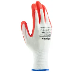 Перчатки   трикотажные полиэфирные, латексное рельефное покрытие, Россия, Сибртех