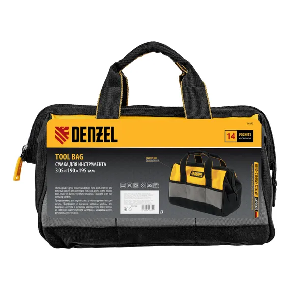 Сумка для инструмента, 305х190х195 мм, 14 карманов Denzel