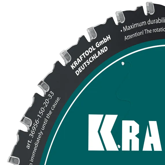 KRAFTOOL Ultra-Slim Metal Cut 150 х 20 x 1.1 мм, 33Т, диск пильный, тонкий рез металла (36956-150-20-33)