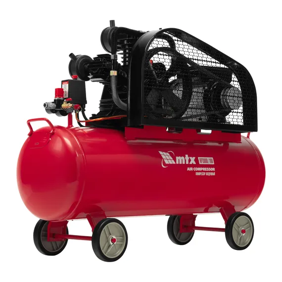 Компрессор воздушный ременный привод КР3000/100  3,0 кВт, 100 литров, 510 л/мин МТХ