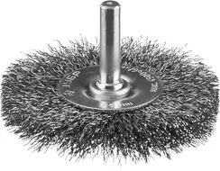 ЗУБР 63 мм, витая, стальная проволока 0.3 мм, щетка дисковая для дрели, Профессионал (35198-063)