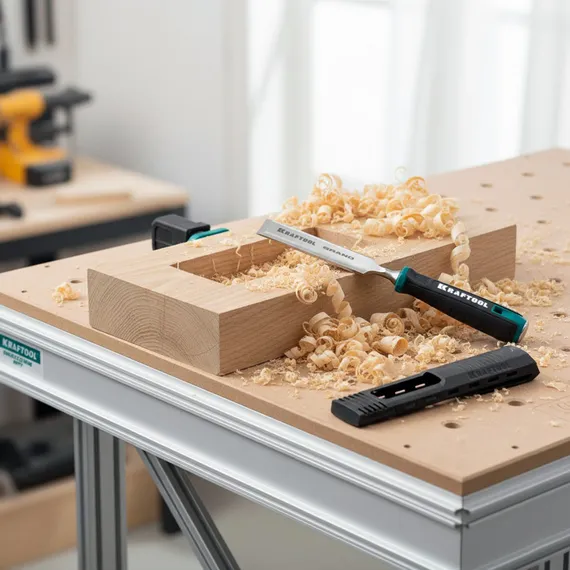 KRAFTOOL GRAND стамеска-долото с двухкомпонентной рукояткой, 20 мм