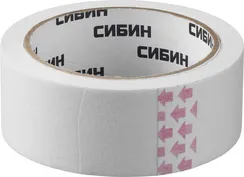 СИБИН 38 мм х 25 м, креповая, малярная лента (12111-38)