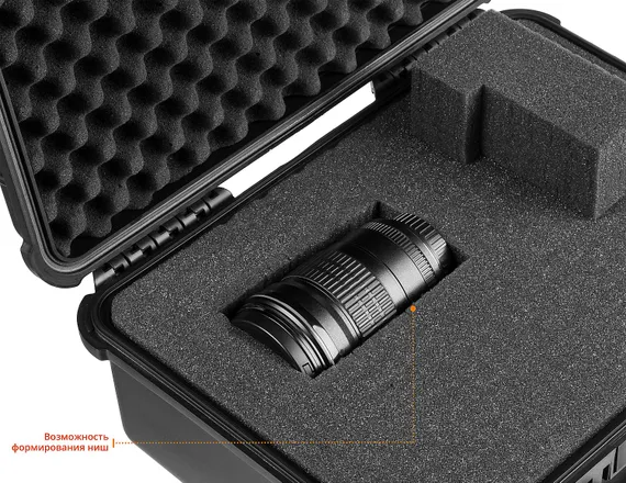 KRAFTOOL PANZER-20, 510 х 400 х 190 мм, (20″), IP55, ударопрочный пластиковый ящик (38251-20)