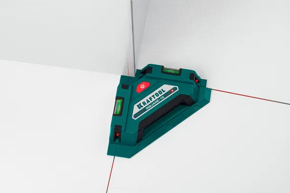 KRAFTOOL Square-15, лазерный угольник для кафеля (34705)