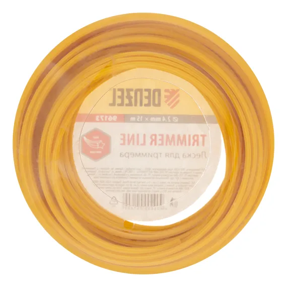 Леска для триммера, звезда, 2.4 мм х 15 м Denzel