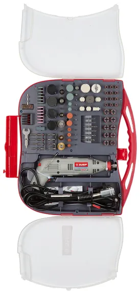 Электрический гравер с набором насадок, ЗУБР, 219 предметов, 130 Вт, (ЗГ-130ЭК H219)